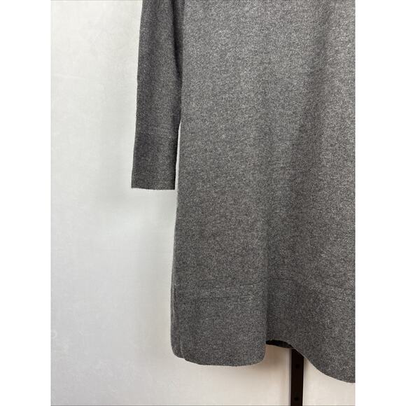 Forte Cashmere Turtleneck Sweater Dress Size Small Gray Minimalist Quiet Luxury - Picture 6 of 14